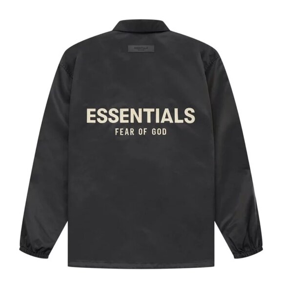 Essentials Fear of God Coaches Jacket in Iron Black XS - Picture 1 of 8